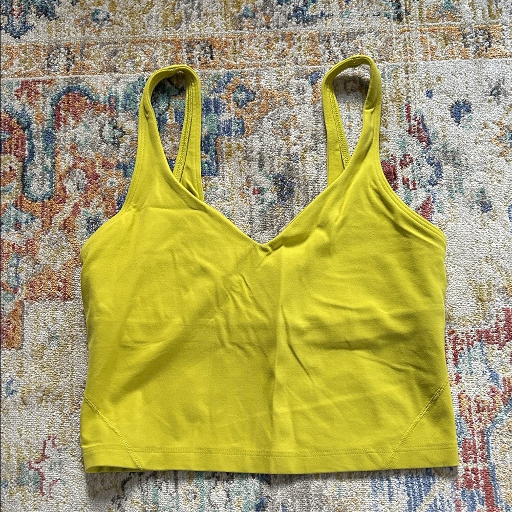 Vibrant chartreuse lululemon align tank
